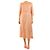 Victoria Beckham Vestido transparente rosa de manga 3/4 - talla S