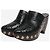 Alaïa Schwarze Lederclogs mit Laserschnitt - Größe EU 38 - Ansicht 2