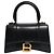 Balenciaga Borsa 2way in pelle Black Hourglass Nero