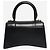 Balenciaga Borsa 2way in pelle Black Hourglass Nero - vista 4