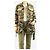 Saint Laurent Grüne Camouflage-Armeejacke mit Gürtel - Größe UK 12 - Ansicht 3