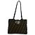 FENDI Vintage Zucca FF Pattern Canvas Leather Schultertasche Braun Schwarz