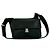 Borsa a tracolla in pelle nera e nylon Prada Nero