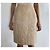 Autre Marque Falda Francesco Ferri de lino estampado de cebra beige dorado - vista 8