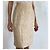 Autre Marque Falda Francesco Ferri de lino estampado de cebra beige dorado - vista 9