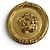 Orecchini a clip tondi Camellia Vintage Chanel D'oro - vista 3