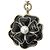 Portachiavi Chanel B25B Coco Mark Camellia Nero D'oro - vista 5