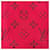 Stola in lana e seta Ruby di Louis Vuitton Rosso  - vista 4