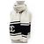 Sciarpa in cashmere Chanel 19B in bianco e nero - vista 5