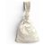 Borsa a mano Mini The Twist in pelle Bottega Veneta Bianco