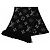 Sciarpa Logomania Shine Louis Vuitton Nero Argento