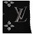 Sciarpa Logomania Shine Louis Vuitton Nero Argento - vista 5