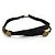 Timeless CHANEL Vintage C107 Coco Mark Chain Leather Ribbon Belt Gürtel Schwarz