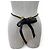 Timeless CHANEL Vintage C107 Coco Mark Chain Leather Ribbon Belt Gürtel Schwarz - Ansicht 5