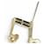 Spilla Chanel Coco Mark Heart Musical Note Multicolore D'oro - vista 4