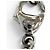 Collana in pizzo Chanel C24K Coco Mark Heart Nero Argento - vista 7