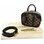 Borsa a Spalla Louis Vuitton Damier Valisette Souple BB Marrone - vista 2