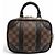 Borsa a Spalla Louis Vuitton Damier Valisette Souple BB Marrone - vista 3