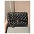 Timeless Borsa Chanel Classic Double Flap Jumbo in pelle nera Nero - vista 3