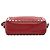 Borsa a tracolla Valentino in pelle di vitello granulata Rockstud rossa Rosso - vista 3