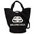 Tote Balenciaga Black Canvas Wave XS Negro