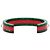 Bracciale rigido Web Bee di Gucci in resina rossa e strass Rosso - vista 3