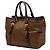 Borsa Prada Marrone Vitello Daino con bordi in Tessuto Cachi - vista 2