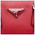 Borsa shopper Prada Red Saffiano Lux a doppio manico Rosso - vista 5