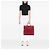 Borsa shopper Prada Red Saffiano Lux a doppio manico Rosso - vista 6