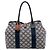 16 Céline Celine Tote aus Macadam Canvas in Grau Braun