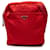Borsa a tracolla Prada Red Tessuto Zip Top Rosso
