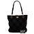 Chanel Black CC Stitched Wildleder-Tote Schwarz - Ansicht 10