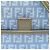 Fendi Blue Zucchino Coated Canvas Forever Crossbody Blau Hellblau - Ansicht 5