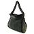 CHANEL Borsa a Spalla con Catena in Mouton Shearling Marrone Nero - vista 3