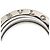 Bulgari Bvlgari B.zero1 3-Band Ring aus 18K Weißgold Golden - Ansicht 5