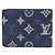 Louis Vuitton Portefeuille Multiple Bi-fold Wallet Blu Blu navy - vista 3