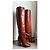 Louis Vuitton Botas altas de cuero marrón Castaño - vista 4