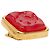 Orecchini a clip Vintage Chanel Coco Mark Rosso D'oro - vista 4