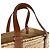 Borsa a mano in pelle e rafia marrone Loewe - vista 10