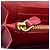 Cartera bi-fold compacta de cuero Saffiano Prada Roja - vista 12
