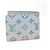 Cartera Louis Vuitton Portefeuille Slender Bi-fold Wallet Castaño Multicolor - vista 3