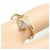 Ring Anel Clou de H da Hermès em ouro rosa Dourado - vista 5