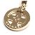 Bulgari Pendente Charm Tondo Cross in oro giallo 18K Bvlgari D'oro - vista 3
