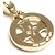 Bulgari Pendente Charm Tondo Cross in oro giallo 18K Bvlgari D'oro - vista 4