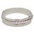 Bracelet jonc Chanel en argent - vue 3