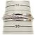 Bracelet jonc Chanel en argent - vue 5