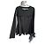 Munthe Plus Simonsen Giacca Peplum PLU in cotone nera con chiusura a gancio e occhiello Nero