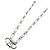 Tiffany & Co Collana Tiffany Double Lock 1837 Choker Chain Argento