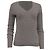 Ralph Lauren Strickpullover mit V-Ausschnitt aus hellgrauem Kaschmir mit Zopfmuster