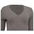 Ralph Lauren Strickpullover mit V-Ausschnitt aus hellgrauem Kaschmir mit Zopfmuster - Ansicht 2